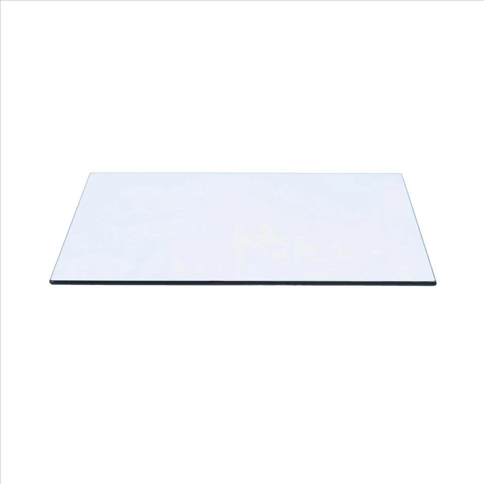16" " Rectangle Tempered Glass Table Top By Spancraft Glass