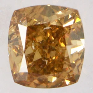 Cushion Shape Diamond Fancy Brown Color Loose SI1 IGI Certificate 0.59 Carat - Picture 1 of 6