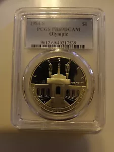 1984-S PCGS PR69DCAM Olympic Dollar Deep Cameo Proof - Picture 1 of 2