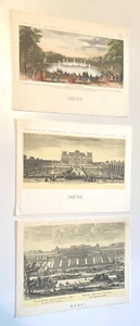 Cie Gle TRANSATLANTIQUE - Paquebot LIBERTE - Lot de 3 Menus 1955 - French Line - Picture 1 of 3