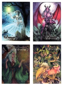 2024 Perna Halloween 5 Bump in the Night 24 Karten Mini-Master Set 20 Base 4 Chase - Bild 1 von 4