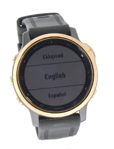 Garmin Fenix 6s Zaffiro Oro Rosa con Cinturino Nero Cassa 42mm - Foto 1 di 4