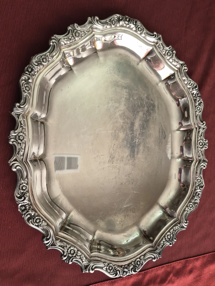 Webster Wilcox In Antique Us Silver-Plated Platters & Trays for