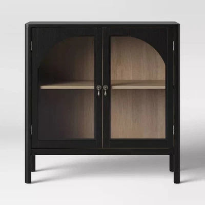 New Bedford 2 Door Accent Cabinet Black - Threshold - Image 1 of 3