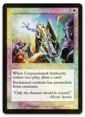 Unquestioned Authority #31 (Foil) (LP) Judgment JUD Magic MTG - Image 1 of 2