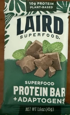 Barra de proteína Laird + adaptógenos, chocolate em perfeito estado, 10 barras - Imagem 1 de 4