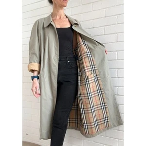 Burberry Trench Coat Camden vintage khaki authentic Women 18 uk (46 US) Check - Picture 1 of 16