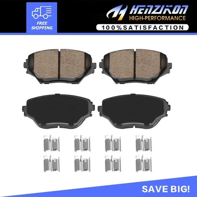 Front Ceramic Brake Pads W/Hardware Fit 2001 2002 2003 2004 2005 Toyota RAV4 US. - Изображение 1 из 4