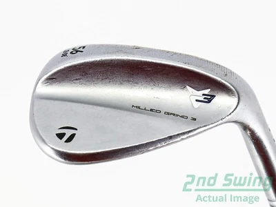 TaylorMade Milled Grind 3 Raw Chrome Wedge Sand SW 56° Graphite Stiff Right 35.0 - Image 1 of 4
