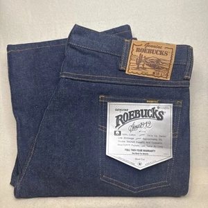 Vintage Sears Roebuck Mens Jeans 38x34 100% Cotton GENUINE ROEBUCKS Boot Cut NWT - Imagen 1 de 10