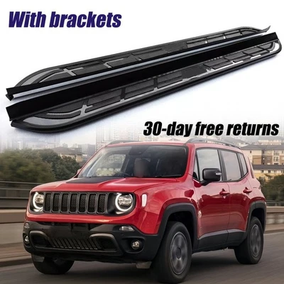 2 piezas estriberas barras Nerf peldaños laterales aptos para Jeep Renegade 2015-2026 Foto 1 de 4