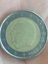 Moneta 2 Euro Belgio Re Alberto II 2000 - Rara - Errori Di Conio