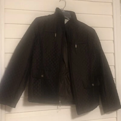 White Stag Quilted Jacket Women’s Ladies Med 8/10 Brown Metalli MWOT Excellent - Image 1 of 4