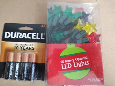 20 Star Battery Operated LED Multicolored Lights Battery included  - Image 1 of 4