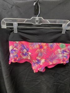Victoria's Secret PINK Gym to Swim Shortie Boy Shorts Bikinis Floral Prints M - Picture 1 of 2