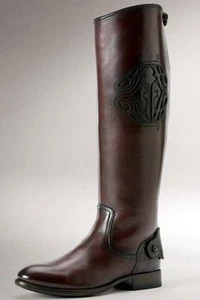 FRYE Lindsay Logo backzip boot (chocolate) women's size 6M - NEW IN BOX! - Picture 1 of 3