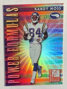 1999 Donruss Elite Refractor Color Power Formulas /3500 Randy Moss Vikings HOF 