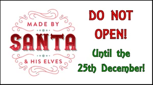 48 Christmas Labels Stickers Do Not Open Santa Xmas Tags For Presents - Picture 1 of 3