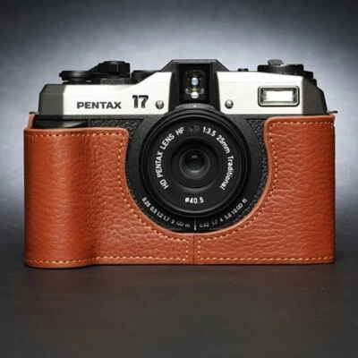 2025 Handmade Genuine Leather Half Camera Case Covers Protection For Pentax 17 - Image 1 of 4