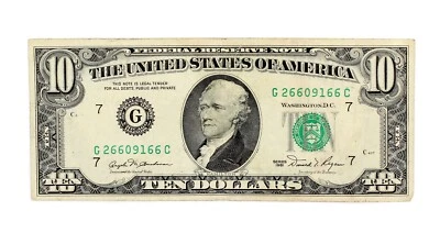 Billete de 10 dólares 1981 de la Reserva Federal Chicago coleccionable  Foto 1 de 3