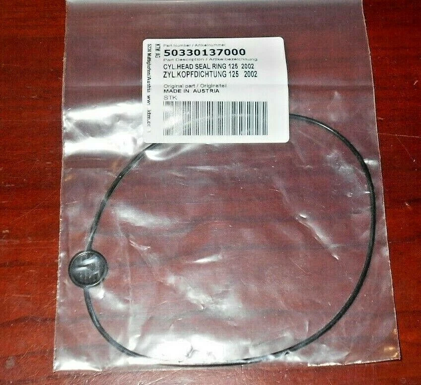 KTM 125 EXC,SX,SXS,200 EXC,MXC CYLINDER HEAD OUTTER O-RING HEAD GASKET,SEAL - Image 1 of 1