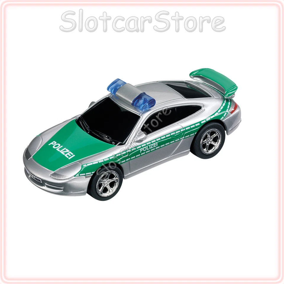 Carrera GO 61112 Porsche GT3 "Polizei Deutschland" silber/grün Licht 1:43 Auto - Bild 1 von 1