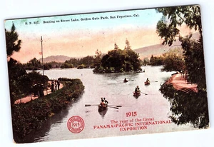 Bootfahren Stow Lake Golden Gate Park San Francisco Kalifornien Postkarte C507 - Bild 1 von 2