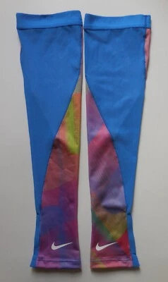 Nike Pro Printed Perf Arm Sleeves Women Lt Photo Blue/White/Multicolor XS/S - Image 1 of 4