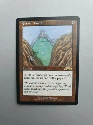 Erratic Portal, MTG Exodus (1998), Rare Artifact - Image 1 of 2