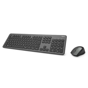 Hama Funk-Tastatur-Maus-Set KMW-700 PC USB QWERTZ kabellos 10m leise slim Schwa. - Bild 1 von 5