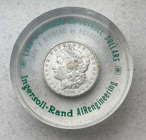 Dólar Morgan "P" 1891 en estuche Lucite - Ingersoll-Rand AlRengineering L2 - Imagen 1 de 2