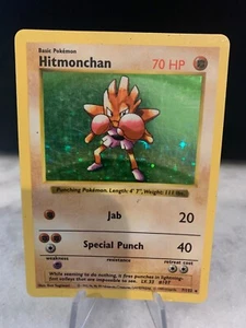 Juego Base Pokémon Juego de Cartas Coleccionables Hitmonchan - Imagen 1 de 2