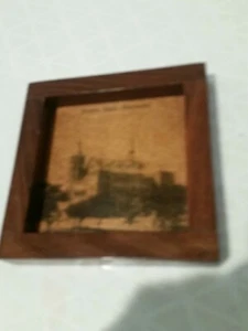 Picture Of Frere Hall Karachi Small Wooden Frame 41/4x41/4 Inches  conditiongood - Picture 1 of 11
