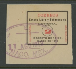 MEXICO, USED, #322 VAR., W/NACO CANCEL IN PURPLE, CLEAN, SOUND & CENTERED - Picture 1 of 1