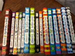 15 books Diary of a Wimpy Kid by Jeff Kinney lot set Hardcover & Paperbacks VGC - Picture 1 of 4