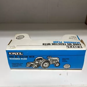 Box Only Ertl Ford 8N Tractor w/ Dearborn Plow 1/16 Scale Die Cast Metal - Picture 1 of 7