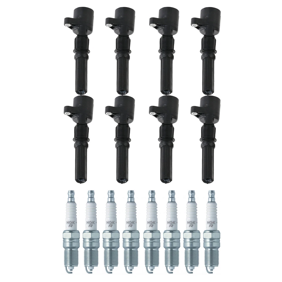 Kit de bujías Bosch 8 bobinas de encendido NGK 8 V-Power para Corvette E-150 Yukon V8 Foto 1 de 1