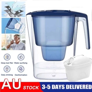 3.5L Water Filter Jug with Free Filter+ Universal Filter Catridge Replacement - Picture 1 of 19