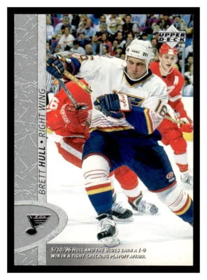 1996 Upper Deck #324 Brett Hull - St. Louis Blues - HOF - Image 1 of 2