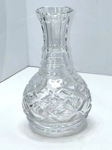 Waterford Ireland Crystal Open CARAFE 8 1/8” Water Wine Ribbed Neck Exc. Cond. - Picture 1 of 7