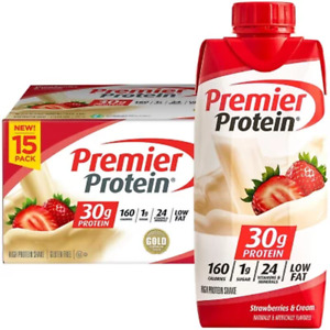 Premier Protein High Protein Shake, Strawberries & Cream (11 Fl. Oz., 15 Pk.)