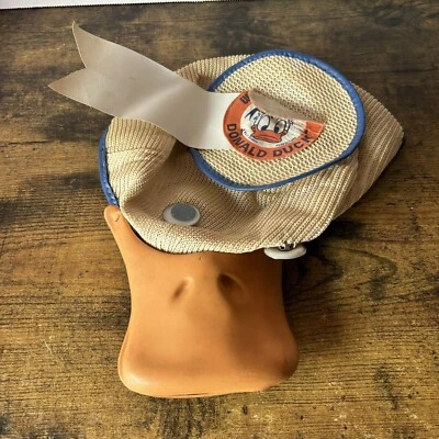 Vintage Donald Duck Walt Disney World Souvenir Squeaker Mesh Hat 1970s - Fair Foto 1 de 4