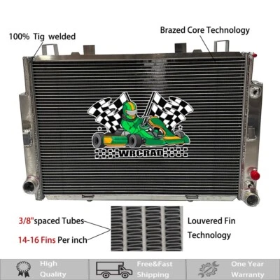 Radiator For 1992-1999 MERCEDES-BENZ SL CLASS W140 S400 420 500 600 SEL Aluminum - Изображение 1 из 4