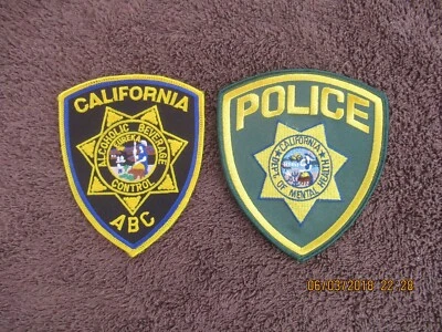 2 adesivos policiais da Califórnia para exibição apenas ABC/saúde mental muito raros - Imagem 1 de 3