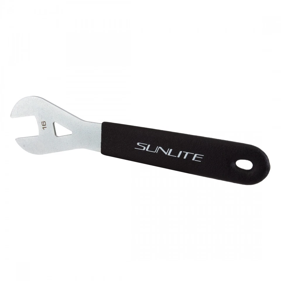 Sunlite 16mm Single End Cone Wrench - Professional Steel Bike Repair Tool - Image 1 of 1