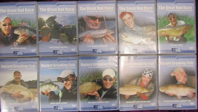 10 x Fishing DVD'S All Fine In Fine Cases. See Photos. - Image 1 of 4