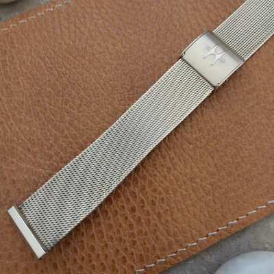 Винтажный Hamilton 20 мм адмирал желтое золото rgp классический сетки nos неиспользованный ремешок для часов - Изображение 1 из 4