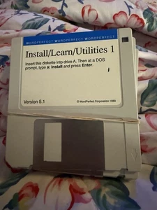 Lot de 6 disquettes WordPerfect version 5.1 - Photo 1/1