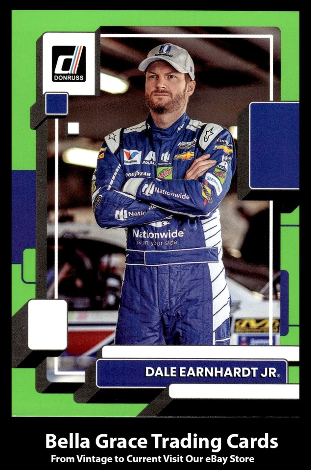 2023 Donruss Racing Dale Earnhardt Jr #26 Hendrick Motorsports Lime Green NASCAR - Image 1 of 2