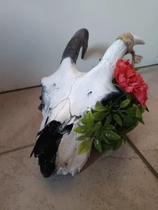 Deko Ziegenkopf, böhmischer / rustikaler Stil - Handarbeit - Bild 1 von 6